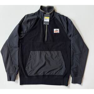 Nike Sportswear 1/2 Zip Fleece Pullover Men's Noir DD8968-010 NWT Size S